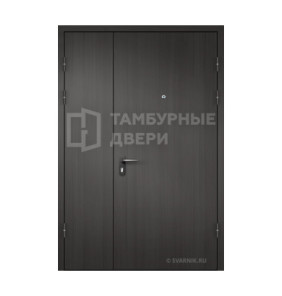 Дверь в тамбур глухая в коридор ламинат — скелет ТД-246